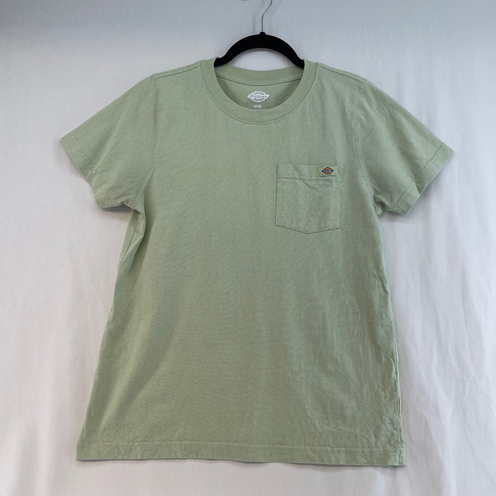 Dickies T-Shirt Light Green Heavyweight Pocket Women’s Medium
